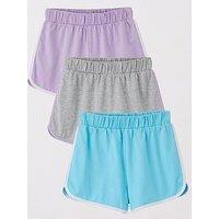 V By Very Girls 3 Pack Runner Shorts - Multi