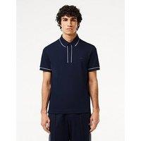 Lacoste Tipped Paris Polo Shirt - Dark Blue