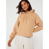 Boss Black Emaes Bb Logo Hoodie - Beige