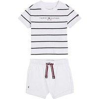 Tommy Hilfiger Baby Essential Striped Set - White / Desert Sky Stripe