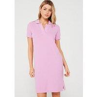 Boss Orange Epone V-Neck Polo Dress - Purple