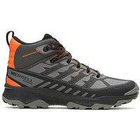 Merrell Mens Speed Waterproof Mid Hiking Boots - Black/Orange