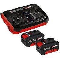 Einhell Pxc 18V 4.0Ah Twin Starter Kit - 2 X Battery & Twin Charger