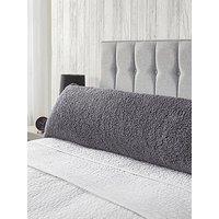 Very Home Teddy Bolster Pillow 137Cm - Grey