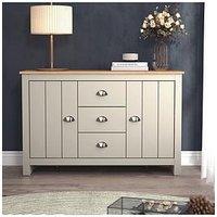 Very Home Atlanta Wide Sideboard - Light Grey/Oak