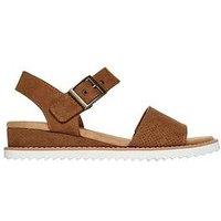 Skechers Desert Kiss Microfiber Sandal - Brown