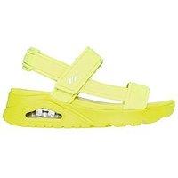 Skechers Uno Fun Stand Trekker Sandals - Neon Yellow