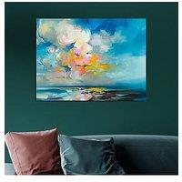 The Art Group Jura Blue Canvas Art Print