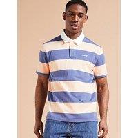 Levi'S Short Sleeve Stripe Rugby Shirt - Blue