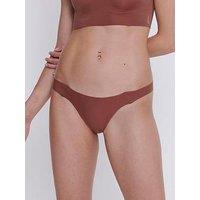 Sloggi Zero Feel 2.0 Tiny Tanga Briefs - Burnt Henna Brown