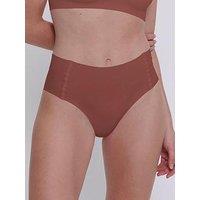 Sloggi Zero Feel 2.0 High Waist Briefs - Burnt Henna Brown