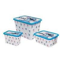 Disney Set Of 3 Stitch Storage Boxes