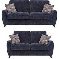 Very Home Verity 3 Seater + 2 Seater Sofa Set (Buy And Save!) - Navy