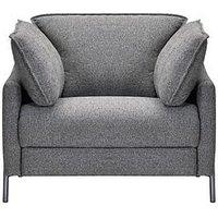 Very Home Ava Fabric Manual Recliner Armchair - Dark Grey
