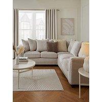 Very Home Dury Chunky Weave Scatterback Corner Group Sofa - Natural - Fsc Certified