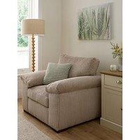 Very Home Amalfi Fabric Armchair - Cream - Fsc Certified