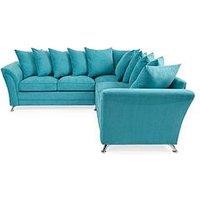 Very Home Dury Scatterback Corner Group Sofa - Teal - Fsc Certified