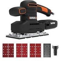 Worx 250W Electric Corded Finishing Sander With Accessories