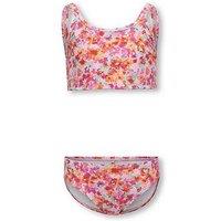 Only Kids Girls Floral Bikini - Pink