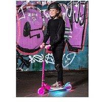 Xootz Wild Rider Led Scooter - Pink Leopard