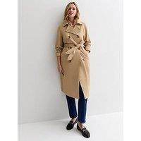 New Look Stone Formal Belted Trench Coat