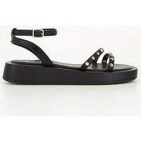 Raid Reeta Flatform Embellished Sandals - Black