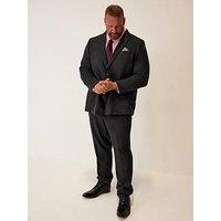 Badrhino Tweed Wool Mix Suit Jacket - Grey