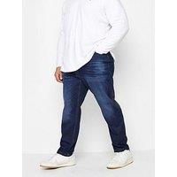 Badrhino Dark Wash Denim Jeans - 32" Leg Length