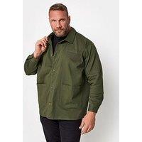 Badrhino Woven Overshirt - Green