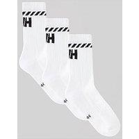 Helly Hansen Unisex Cotton Sport Sock 3Pk - White