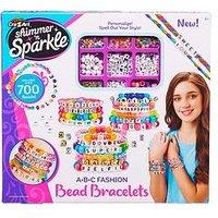 Shimmer & Sparkle Abc Fashion Bead Bracelets