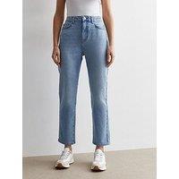 New Look Pale Blue Hannah Straight Leg Jeans