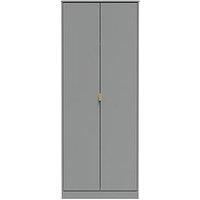 Swift Andie Ready Assembled 2 Door Wardrobe - Grey