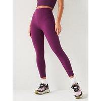 Gym + Coffee Women'S Training Aurora Pocket Leggings - Burgundy