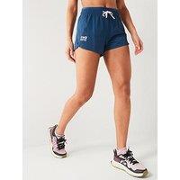 Gym + Coffee Women'S Training Ripstop Shorts - Blue