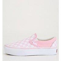 Vans Womens Classic Slip-On Platform Trainers - Pink