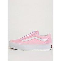 Vans Womens Old Skool Platform Trainers - Pink