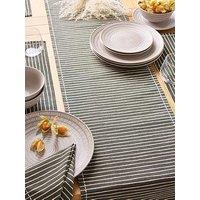 Very Home Charcoal Striped Table Runner