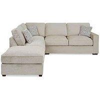 Very Home Elsa Left Hand Scatter Back Corner Chaise With Footstool