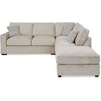 Very Home Elsa Left Hand Scatter Back Corner Chaise With Footstool