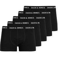 Jack & Jones Jack & Jones 5-Pack Logo Waistband Trunks - Black