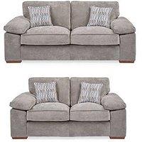 Very Home Bonita 3 Seater + 2 Seater Fabric Sofas (Buy & Save!)