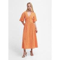 Barbour Kelley Maxi Dress - Orange