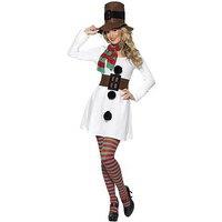 Ladies Miss Snowman Costume