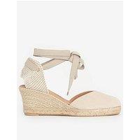 Barbour Juana Tie Ankle Wedge Sandal - Beige