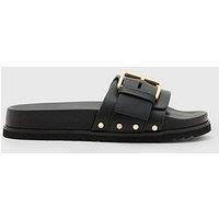 Allsaints Ellie Stud Sliders - Black