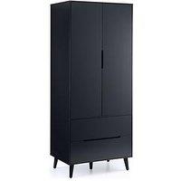 Julian Bowen Alicia 2 Door, 2 Drawer Wardrobe - Anthracite