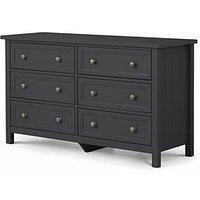 Julian Bowen Maine 6 Drawer Wide Chest