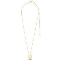 Pilgrim Love Tag, Love Necklace Gold-Plated