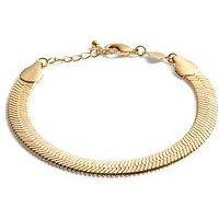 Katie Loxton Ciana Waterproof Gold Large Snake Chain Bracelet